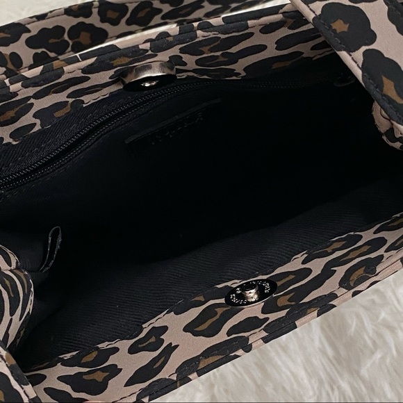 Nine West | Vintage Leopard Print Shoulder Bag | Black & Brown - Picture 9 of 12